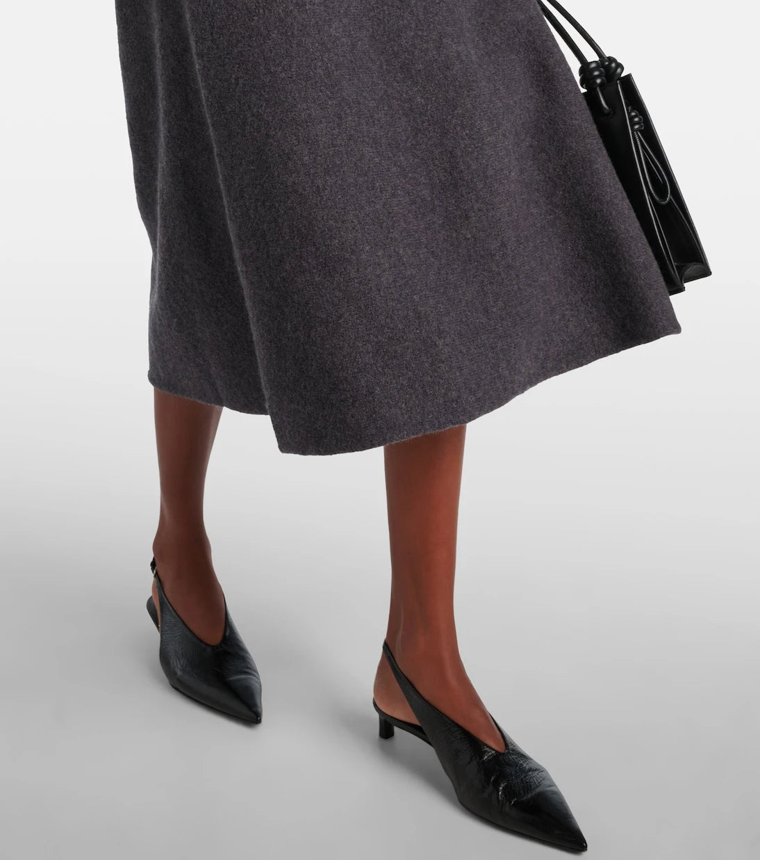 Jil Sander - Wool midi skirt
