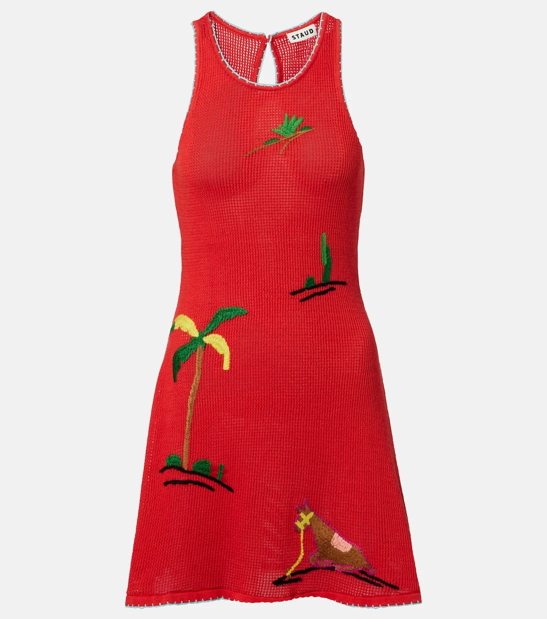 Staud - Marea embroidered cotton minidress