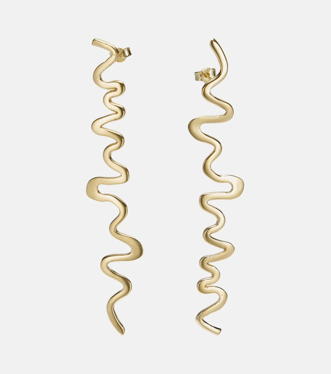 Ysso - Shore 24kt gold-plated drop earrings