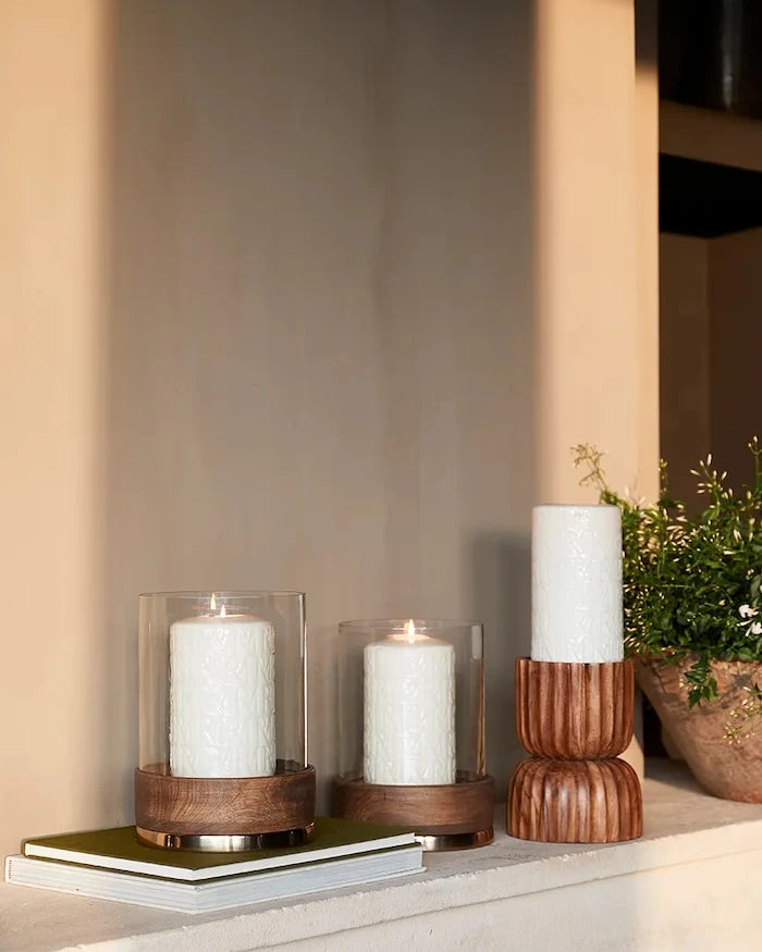 Riviera Maison Akasya Ağacından Dekoratif Şamdan