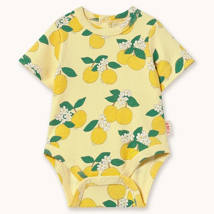 Бебешко боди Tinycottons ORANGES RIB BODY