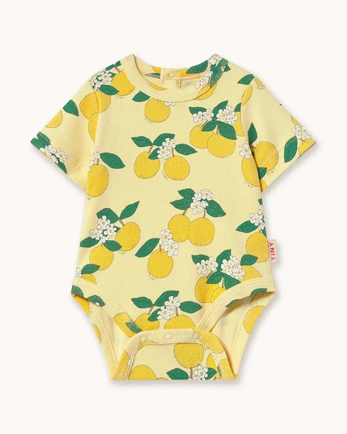 Бебешко боди Tinycottons ORANGES RIB BODY