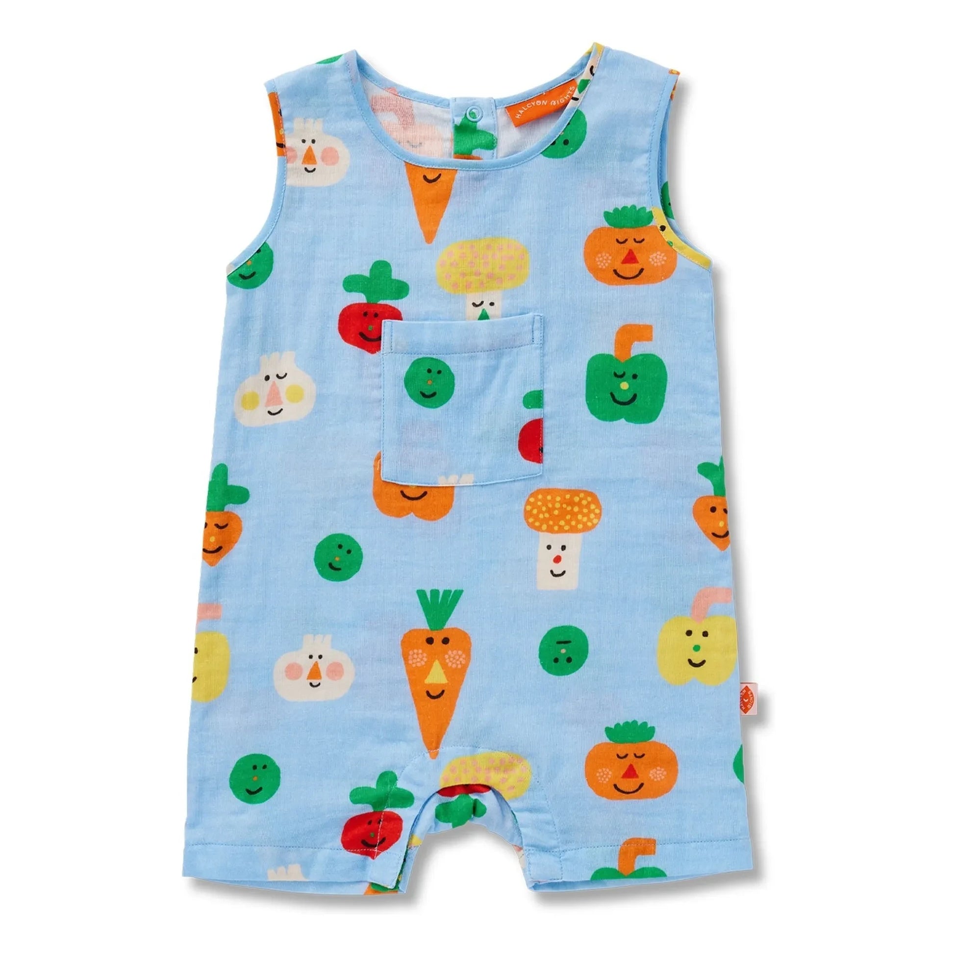 Halcyon Nights - Combishort Vegetables | Light blue