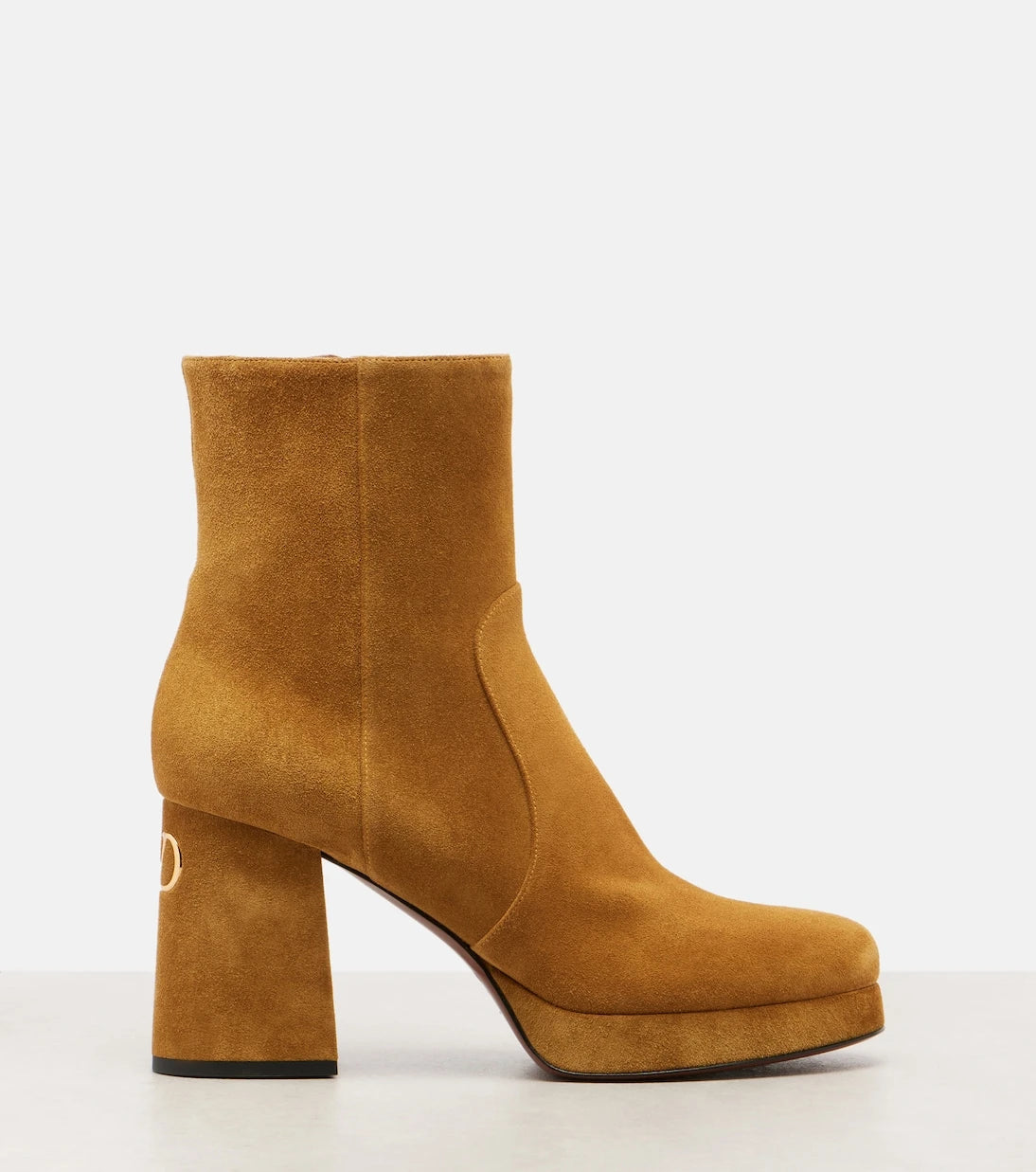 Valentino Garavani - Fawcette 90 suede platform ankle boots