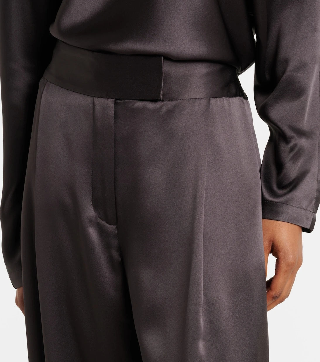 The Sei - Silk satin wide-leg pants