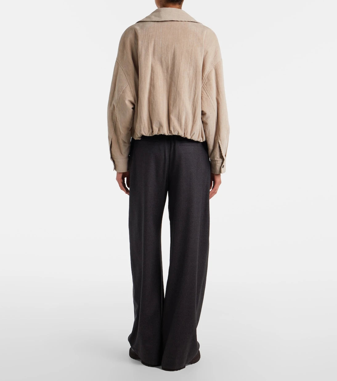 Brunello Cucinelli - Monili virgin wool wide-leg pants