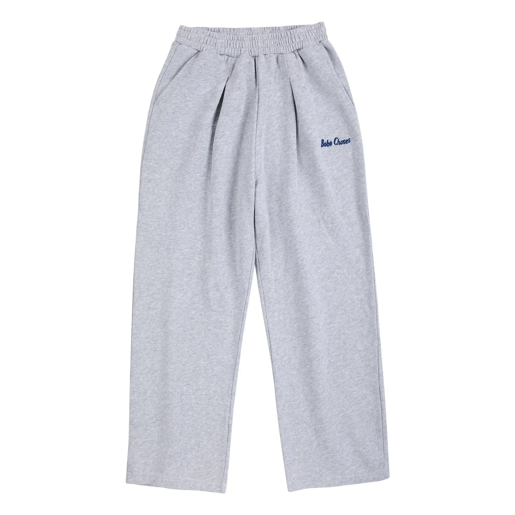Bobo Choses - Organic Cotton Straight Jogger | Heather grey