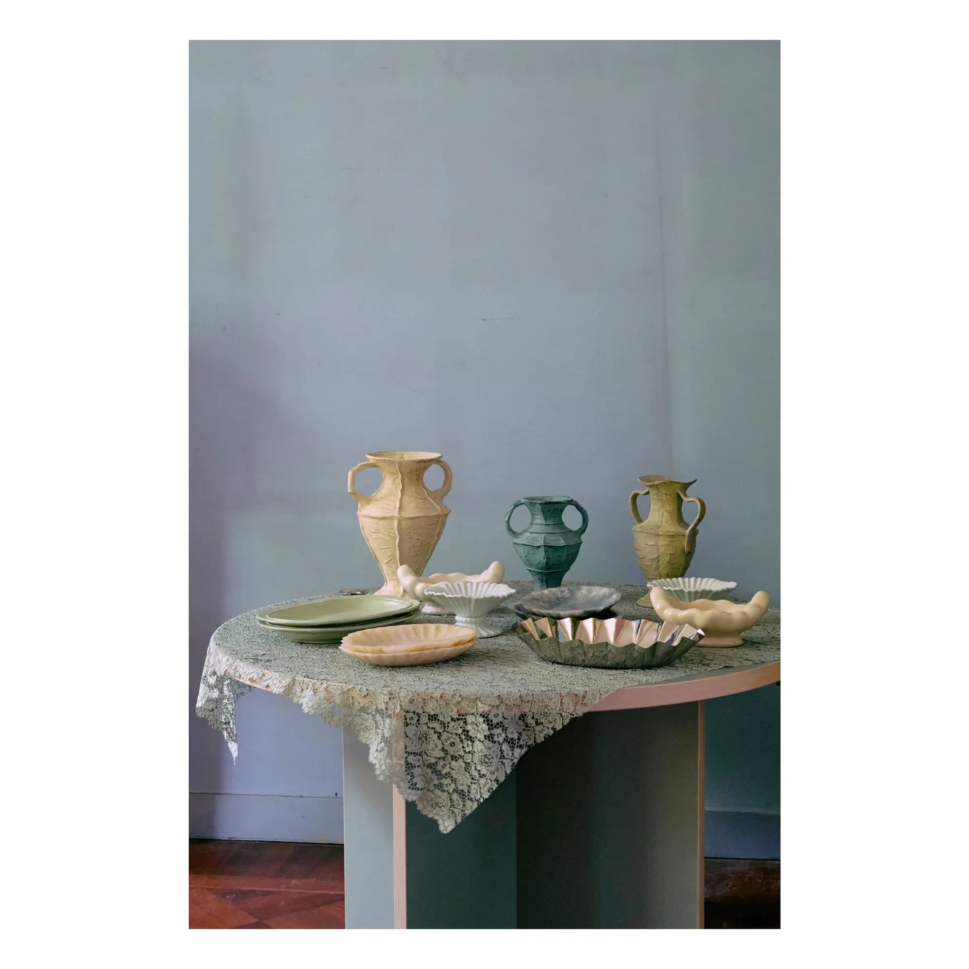 HKliving - New Classics ceramic dish | Mint Green