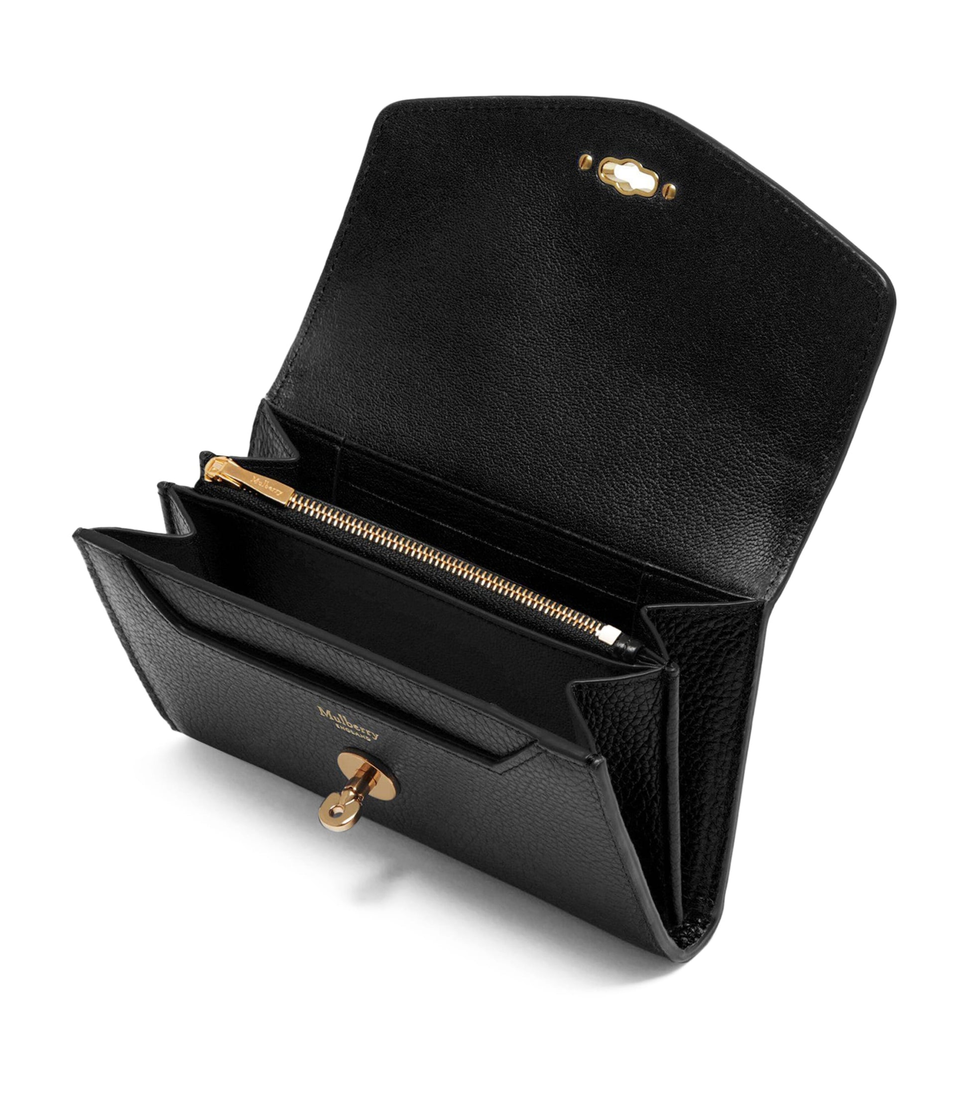 Mulberry Black Medium Leather Darley Wallet