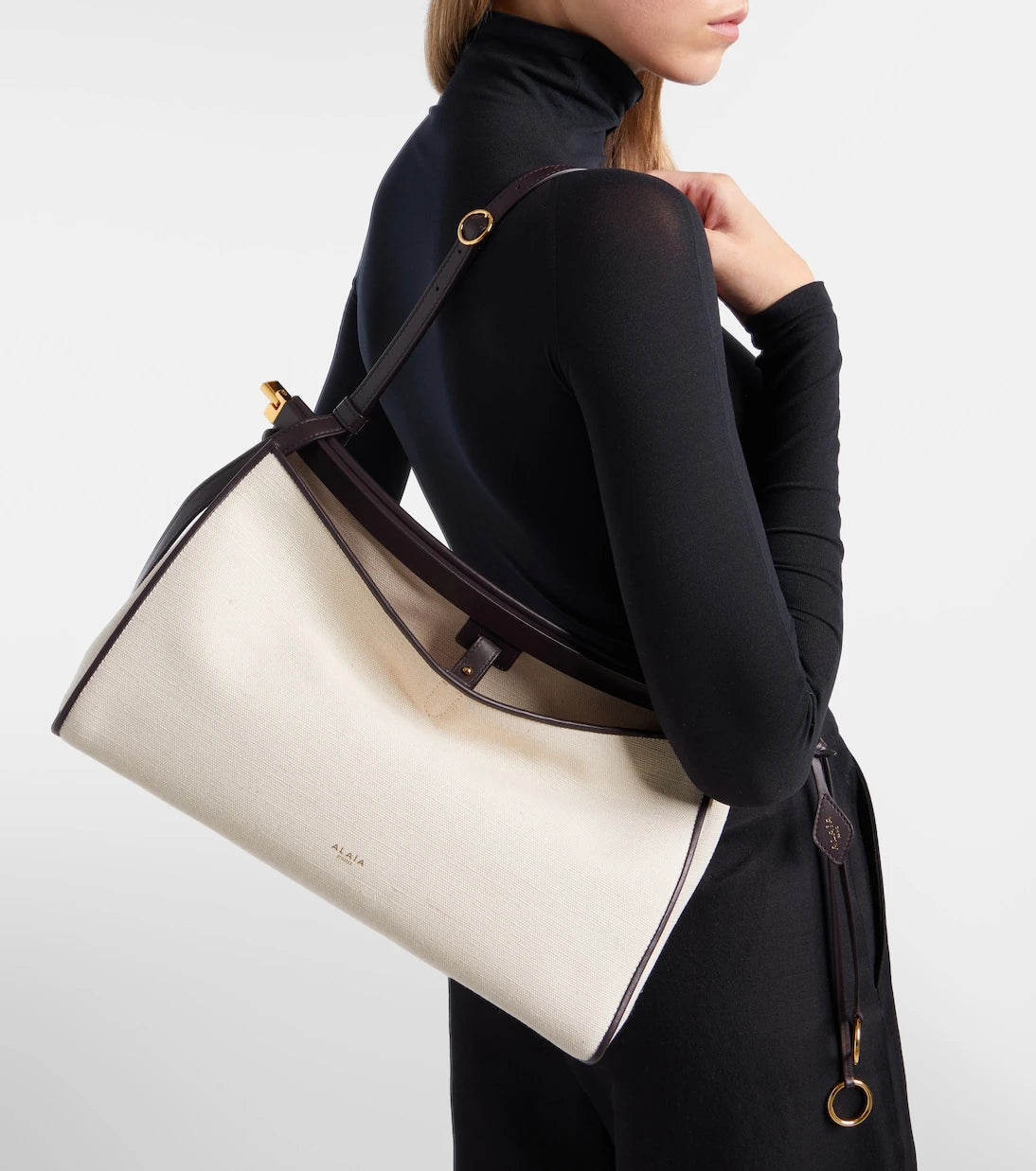 Alaïa - Le Click Pocket Large canvas tote bag