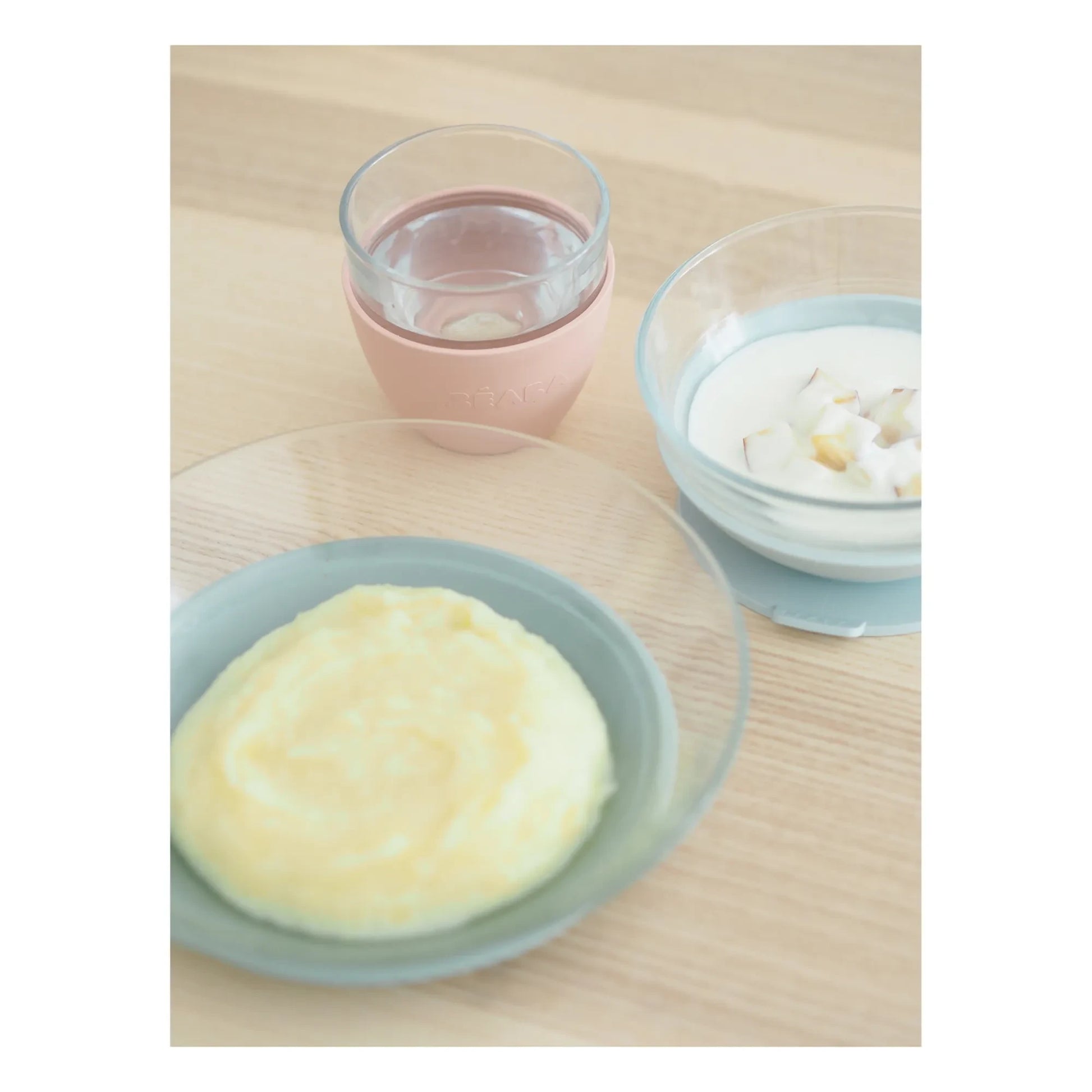 Béaba - 3-Piece Glass Meal Set | Pink