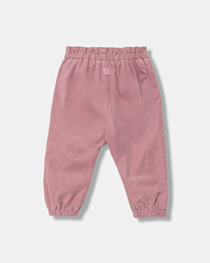 Бебешки кадифен панталон United Colors of Benetton