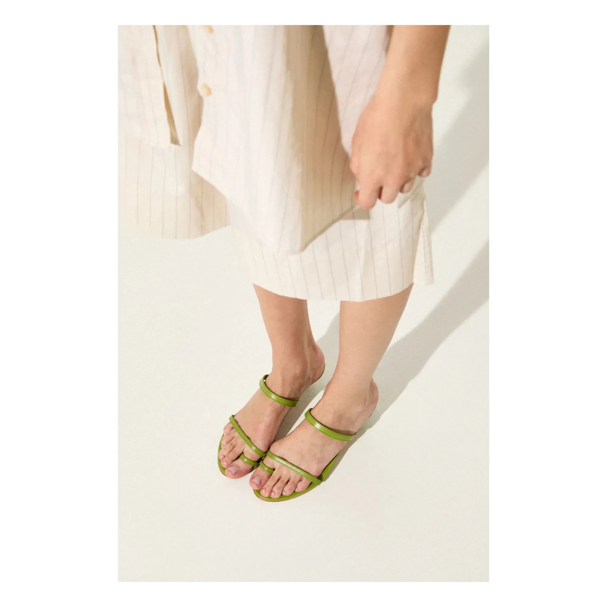 Augusta - Daisy sandals | Green