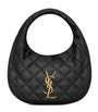 Saint Laurent Black Icarino Quilted Top-Handle Bag