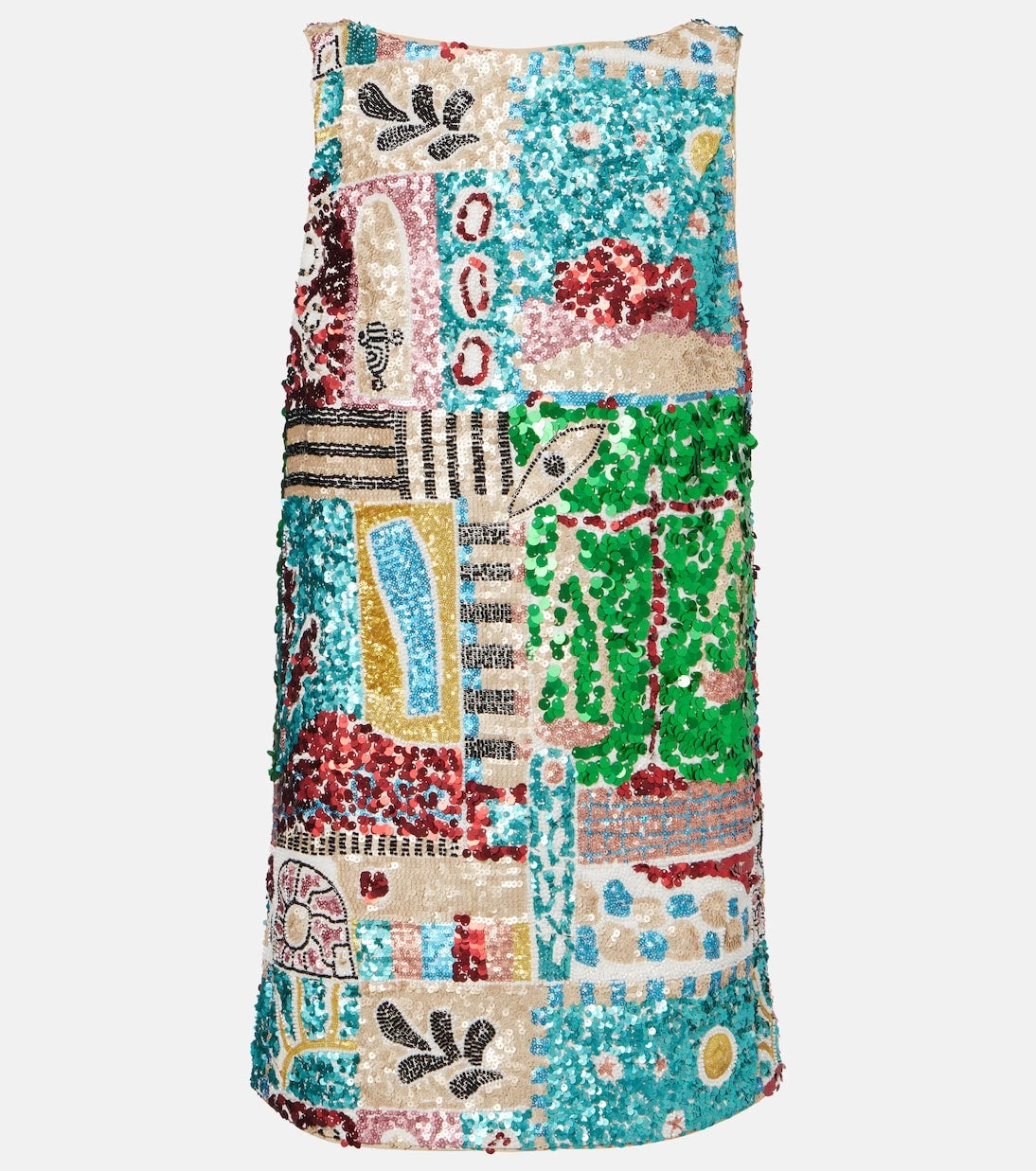 Alémais - x LRNCE Jazz sequined linen minidress