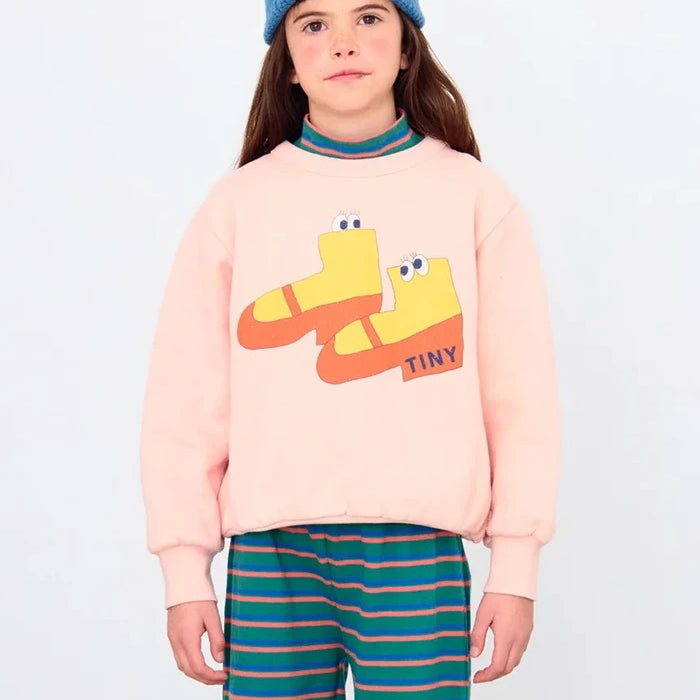 Детски памучен суичър Tinycottons WALK GRAPHIC SWEATSHIRT