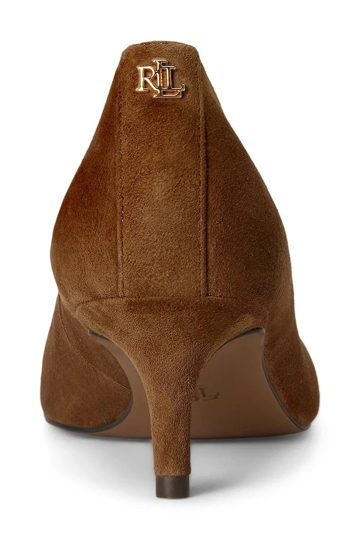 Lauren Ralph Lauren обувки с ток от велур Adrienne