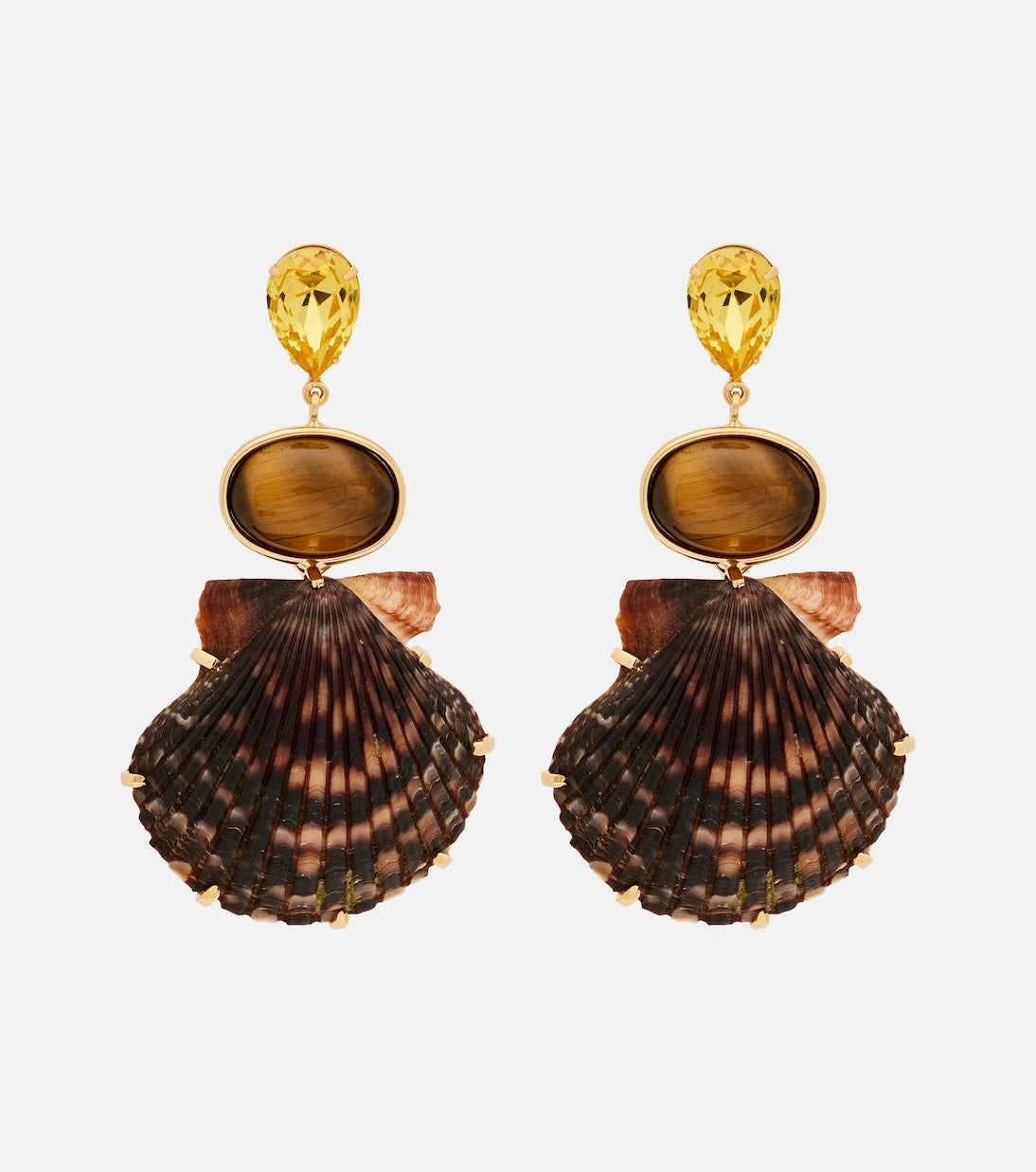 Jennifer Behr - Augustine crystal-embellished drop earrings