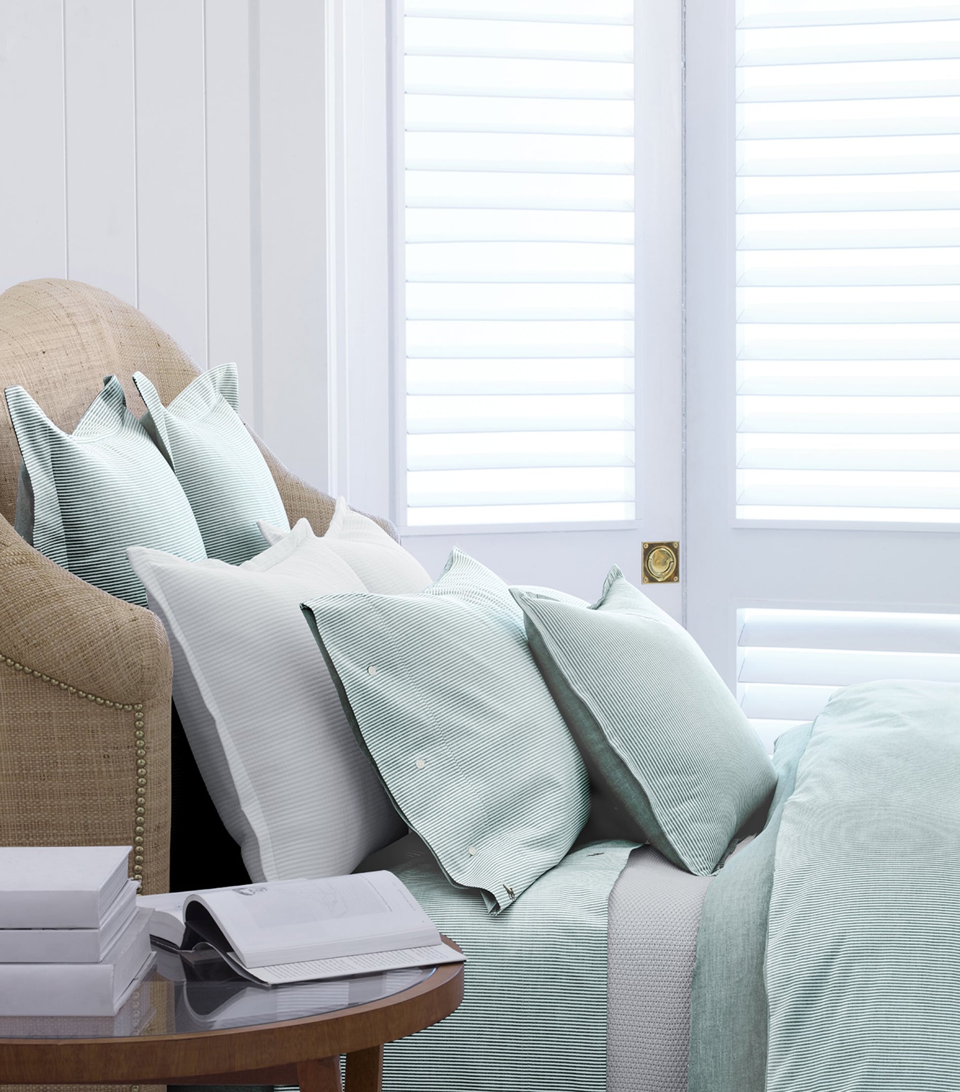 Ralph Lauren Home Oxford Evergreen Double Fitted Sheet (140cm x 200cm)