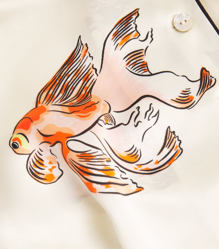 Olivia von Halle Multi Silk Lila Cora Pyjama Set