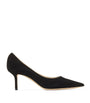 Jimmy Choo Black Love 65 Suede Pumps