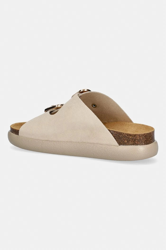 Scholl чехли дамски от велур FLORA