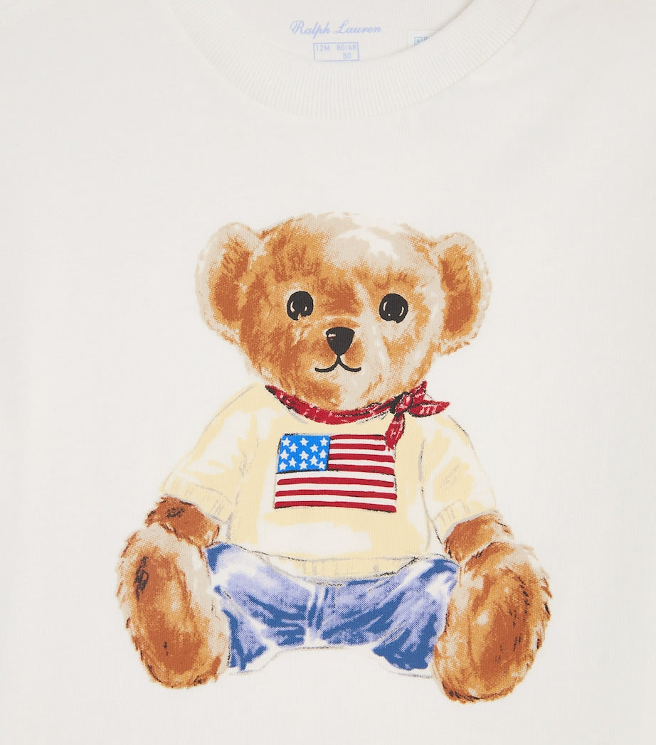 Ralph Lauren Kids Cotton USA Polo Bear T-Shirt (3-24 Months)