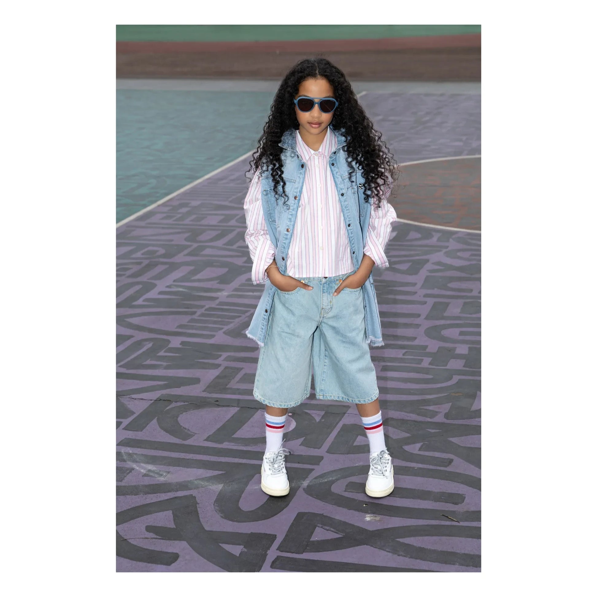 Finger in the nose - Bermuda Denim Dua | Light Denim