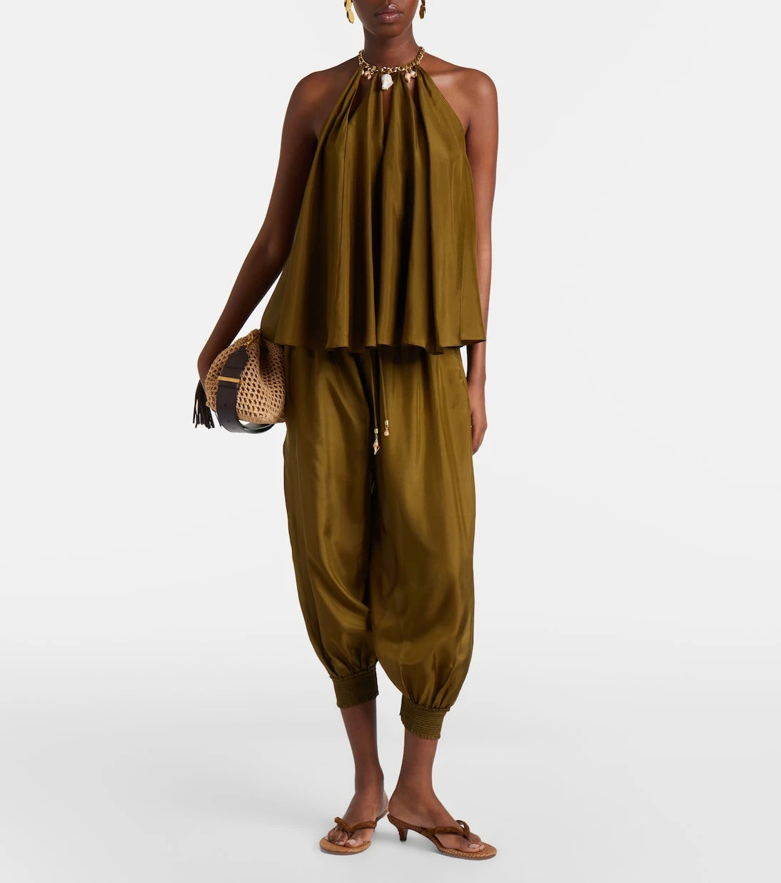 Zimmermann - Mahon embellished silk top