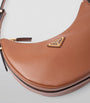 Prada Brown Leather Arqué Shoulder Bag
