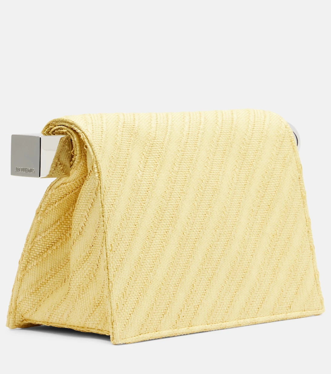 Jacquemus - Rond Carré raffia-effect clutch