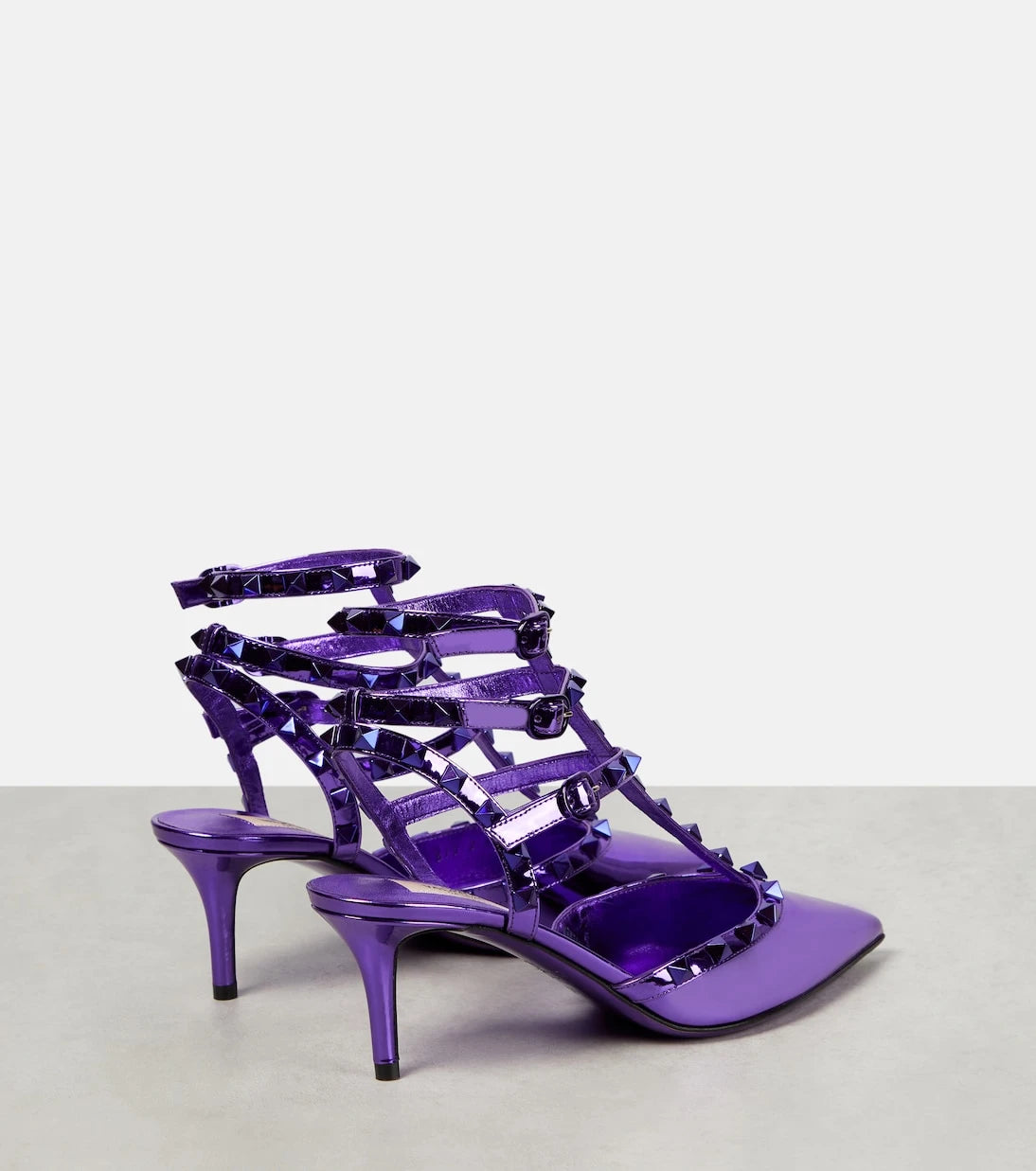 Valentino Garavani - Rockstud patent leather pumps
