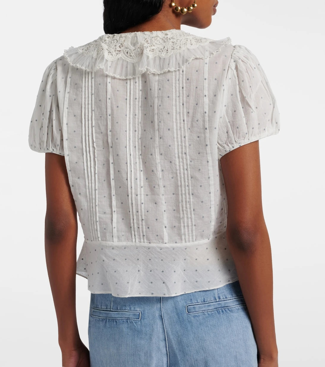 Dôen - Oleta polka-dot cotton top