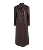 Arma Burgundy Lambskin Double-Breasted Joanna Coat