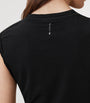 AllSaints Black Cotton-Modal West Tank