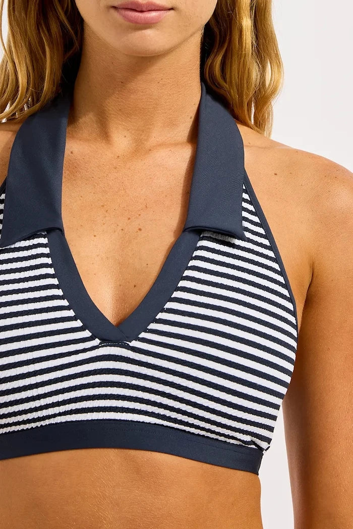 Seafolly Kadın Halter Yaka ve Yaka Detaylı Bikini Üstü