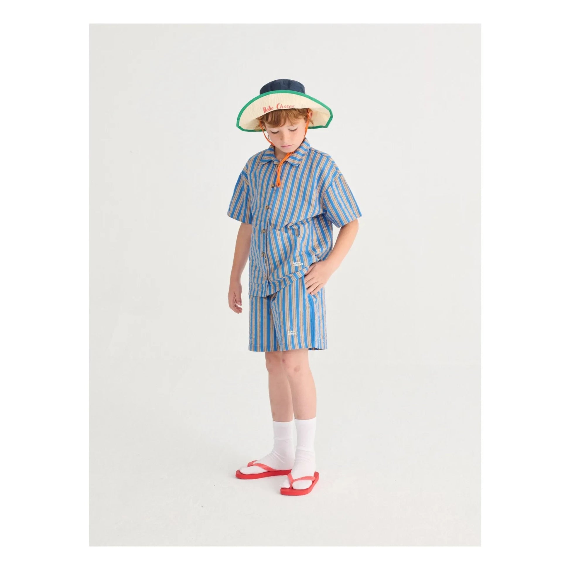 Bobo Choses - Striped shorts | Blue