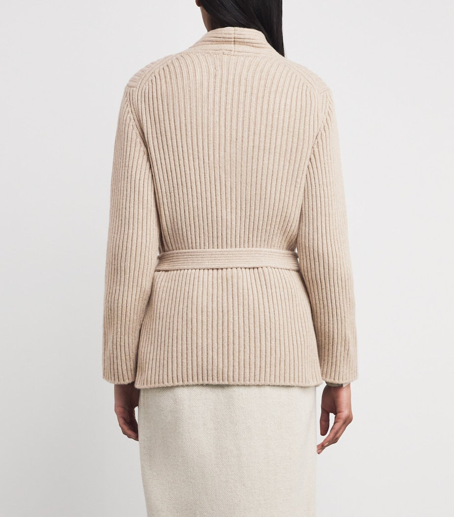 Cashmere Longline Cardigan DARK MEDIUM DYED