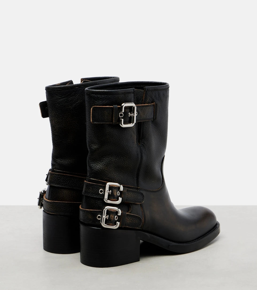 Chloé - Dakota 60 leather biker boots