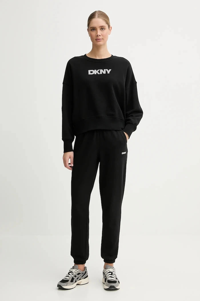 Pamuklu sweatshirt Dkny LOGO TERRY