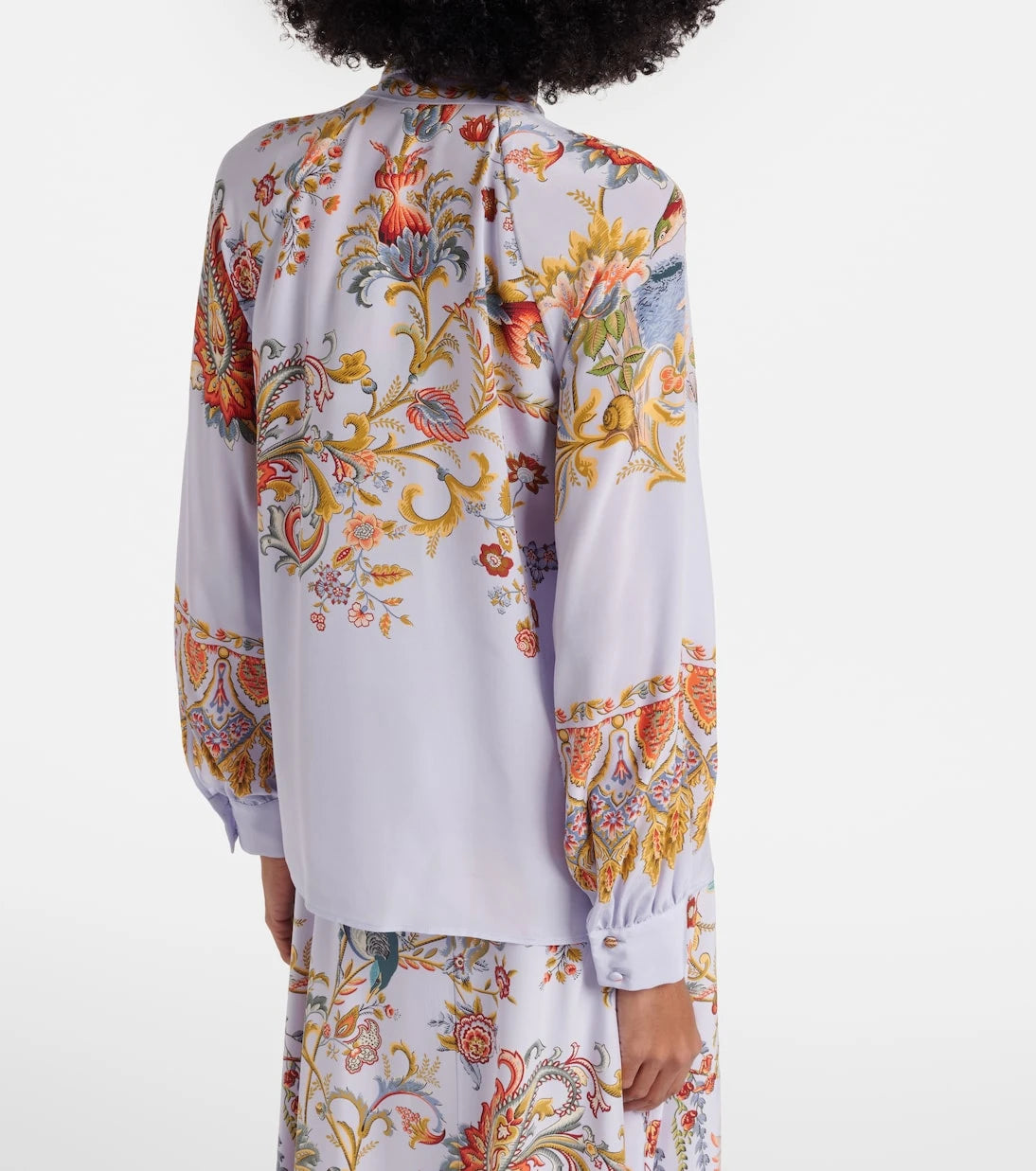 Etro - Semi-sheer jacquard blouse