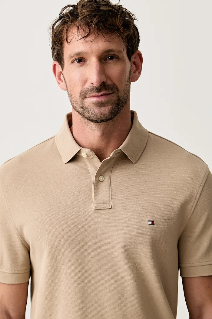 Tommy Hilfiger erkek pamuk elastan polo yaka tişört