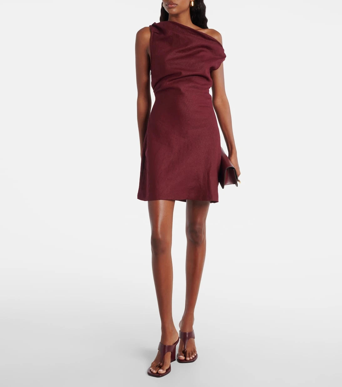 Faithfull - Suis draped linen minidress
