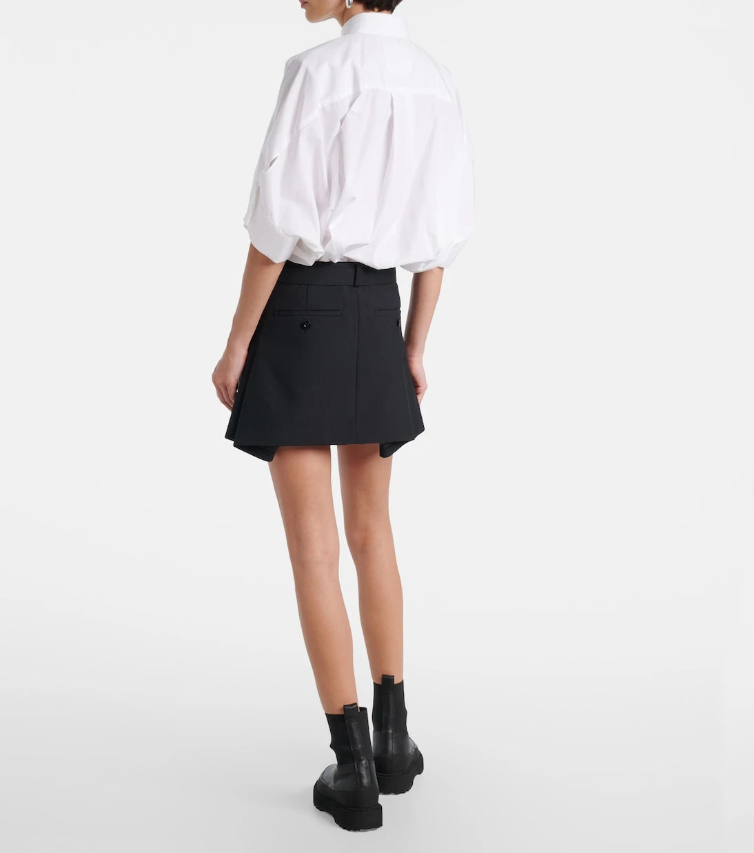 Sacai - Poplin minidress