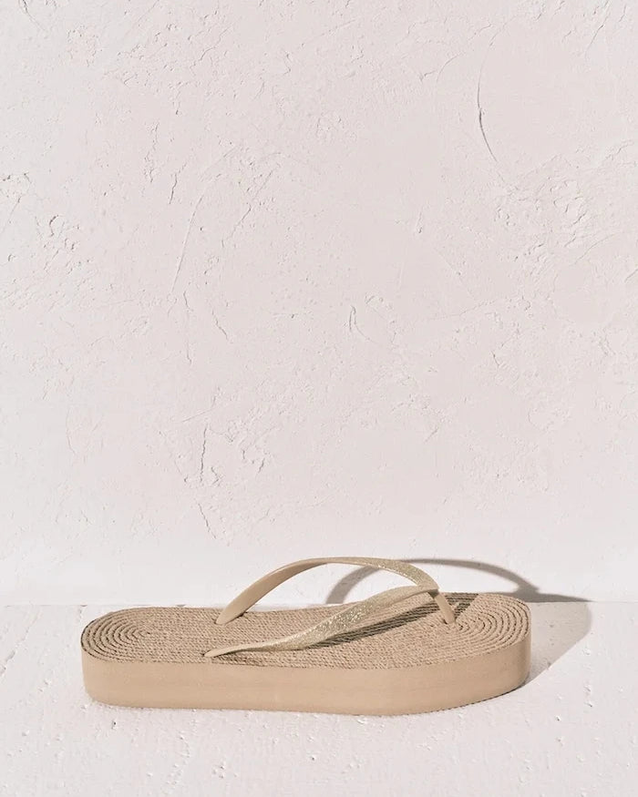 women'secret espadril tarzı parmak arası terlik BLACK&WHITE
