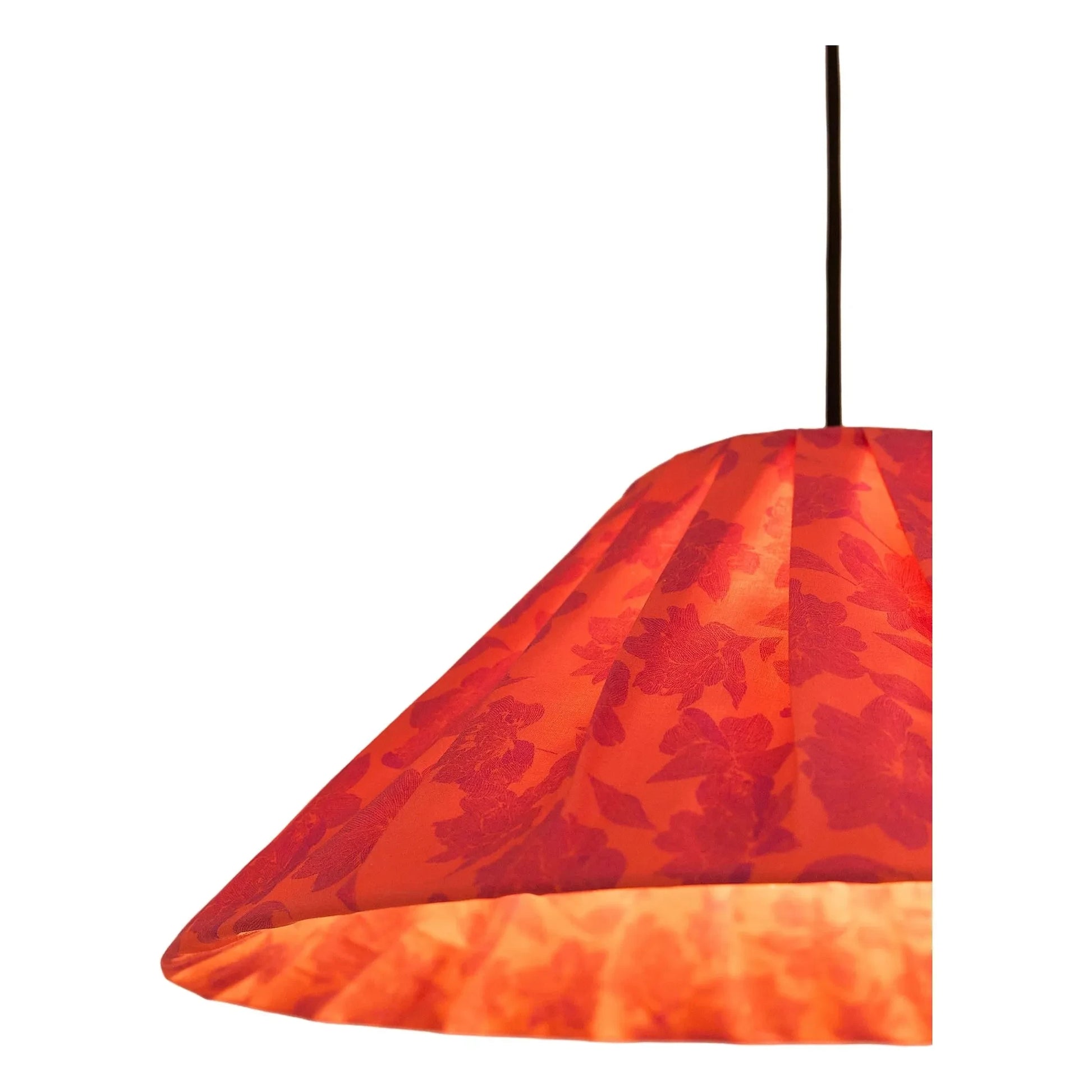 Nobodinoz - Ava Peonies lampshade | Red