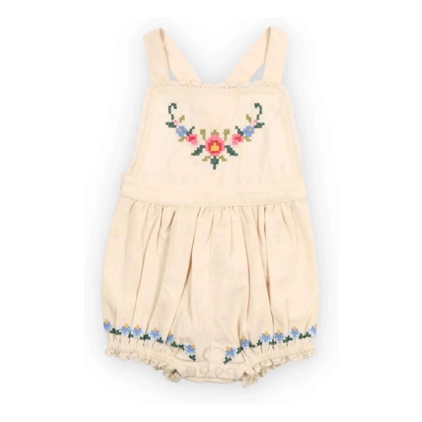 the new society - Narcise romper | Ecru