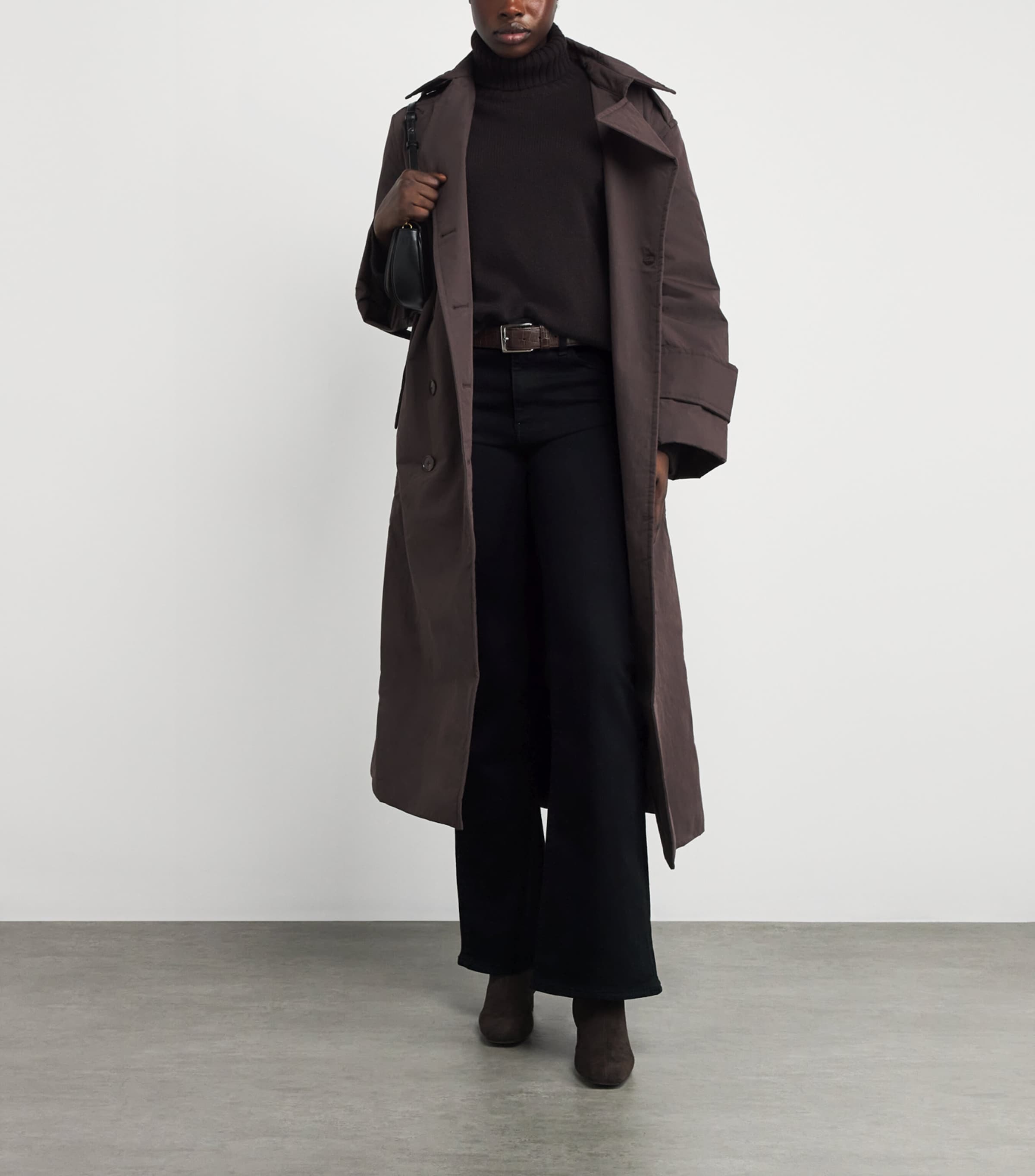 FRAME Black The Icon Flared Jeans