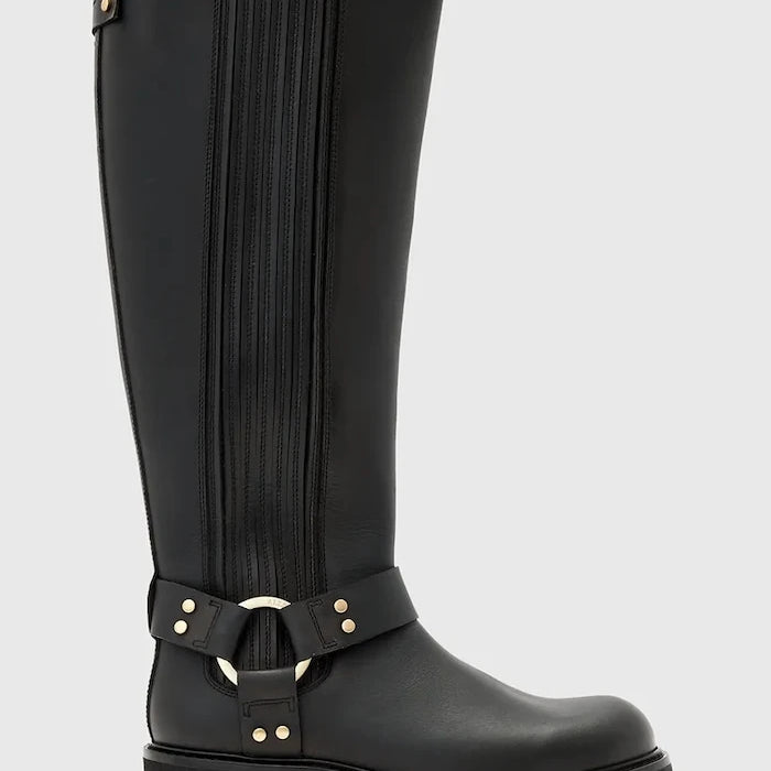 Кожени ботуши AllSaints  Maddie High Boot