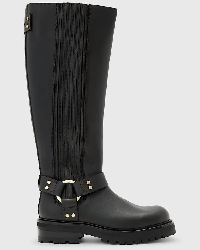 AllSaints Maddie High Boot Deri Çizme